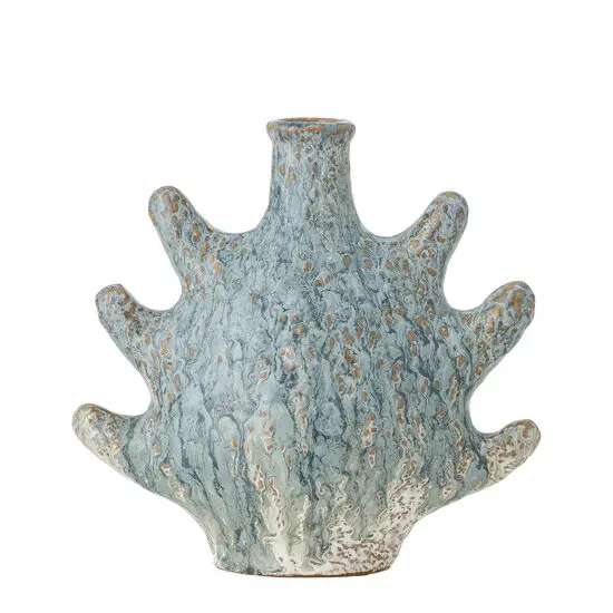 Creative Collection - Bridget Lysestage, Blå, Stentøj