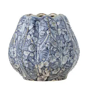 Creative Collection - Hetty Vase, Blå, Stentøj