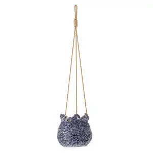 Creative Collection - Lottie Hængeurtepotte, Blå, Stentøj