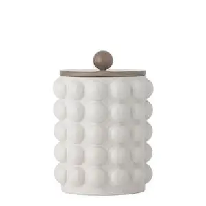Creative Collection - Madge Krukke m/låg, Hvid, Stentøj