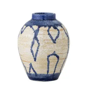 Creative Collection - Avon Vase, Blå, Stentøj