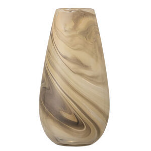 Bloomingville - Algar Vase, Brun, Glas