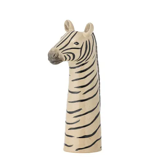 Bloomingville - Feodor Vase, Hvid, Stentøj