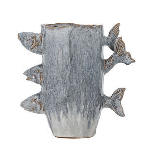 Creative Collection - Tace Vase, Blå, Stentøj