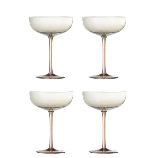 Bloomingville - Aston Cocktailglas, Bronze, Glas