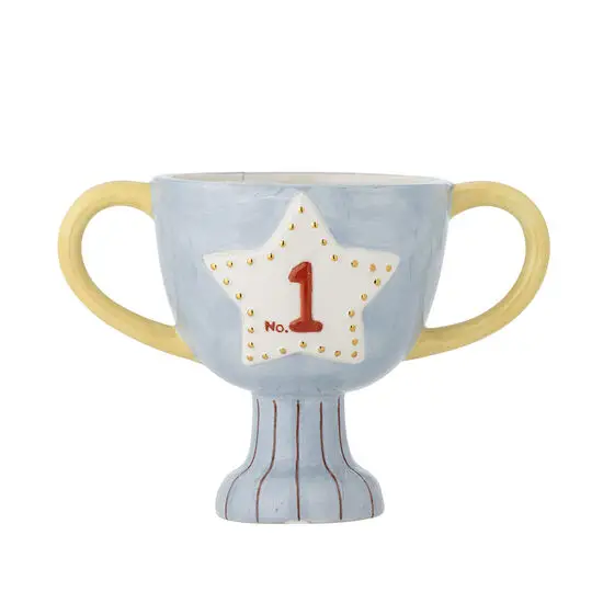 Bloomingville - Trophy Urtepotteskjuler, Blå, Keramik