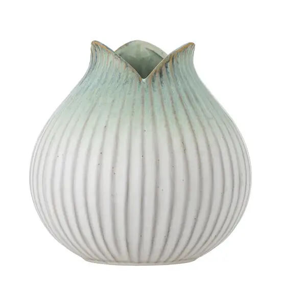 Creative Collection - Skylar Vase, Grøn, Stentøj