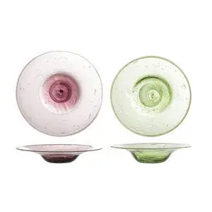 Bloomingville - Sunil Tallerken, Grøn, Glas