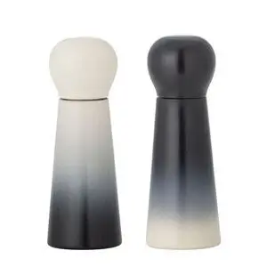 Bloomingville - Hyman Salt & Peberkværn, Blå, Gummitræ