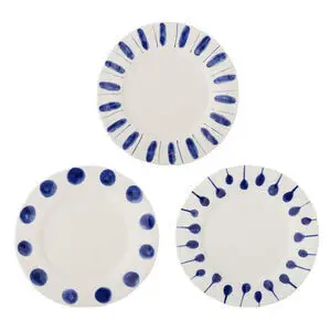 Creative Collection - Linora Tallerken, Blå, Stentøj