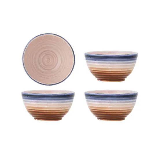 Bloomingville - Tatum Skål, Multifarvet, Stentøj