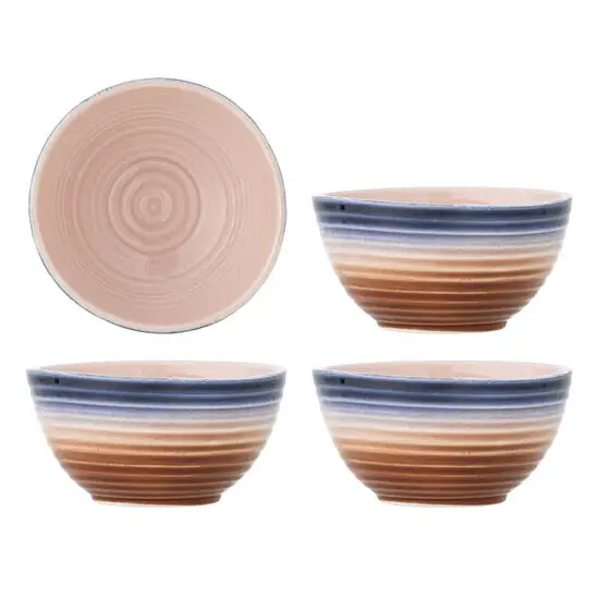 Bloomingville - Tatum Skål, Multifarvet, Stentøj