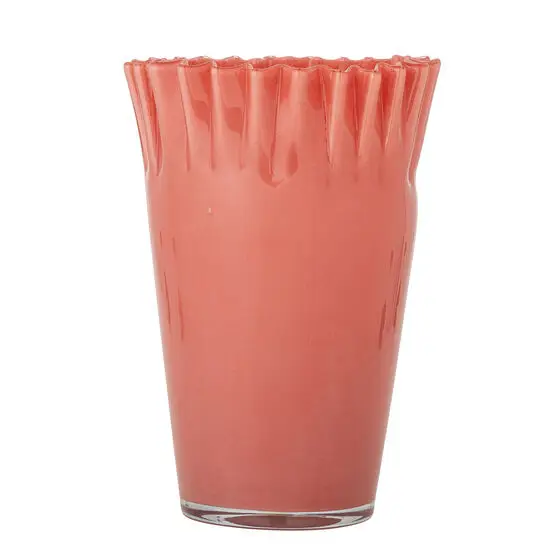 Bloomingville - Janine Vase, Orange, Glas