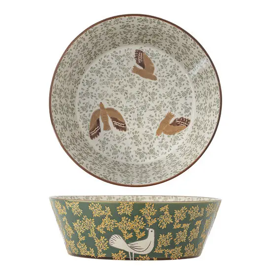 Bloomingville - Hezha Skål, Grøn, Stentøj