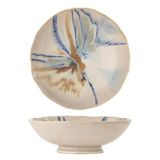 Bloomingville - Imogen Skål, Multifarvet, Stentøj