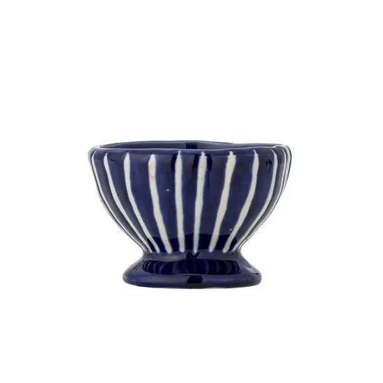 Bloomingville - Nini Skål, Blå, Stentøj