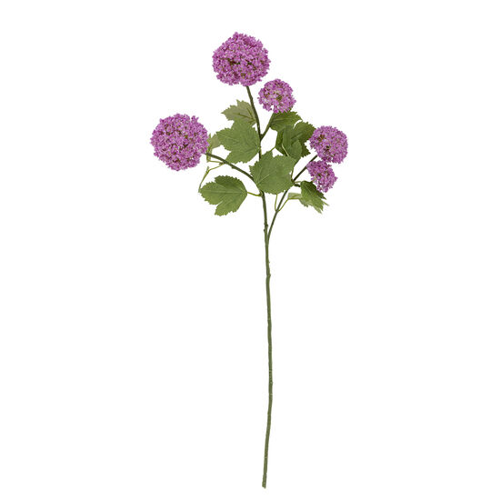 Bloomingville - Snowball Stilk, Lilla, Kunstige Blomster