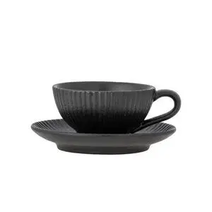 Bloomingville - Neri Cappuccinokop m/underkop, Sort, Stentøj