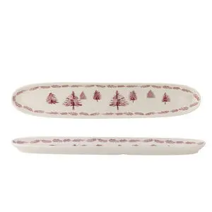 Bloomingville - Wonderland Serveringsfad, Rosa, Stentøj