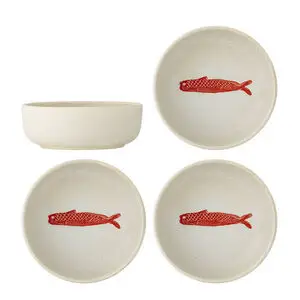 Creative Collection - Hadden Skål, Rød, Stentøj