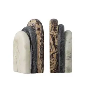 Creative Collection - Vani Bogstøtte, Multifarvet, Marmor