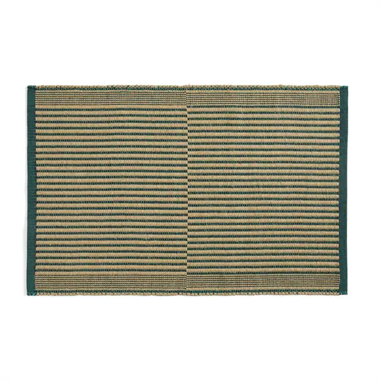 HAY - Tæppe - Tapis - Sort og Grøn / Black and Green - 60x95 cm