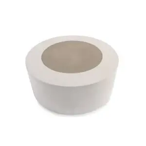 Cylindrisk Bobles Dot Top med flad top i kontrasterende farve, minimalistisk design.