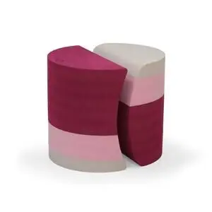 Bobles Friends Rose består af to halvcirkelformede enheder i rosa og beige nuancer.