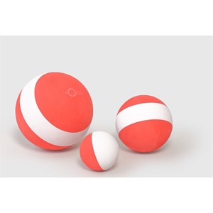 Bobles - Bolde - Birthday foam balls, rød/hvid