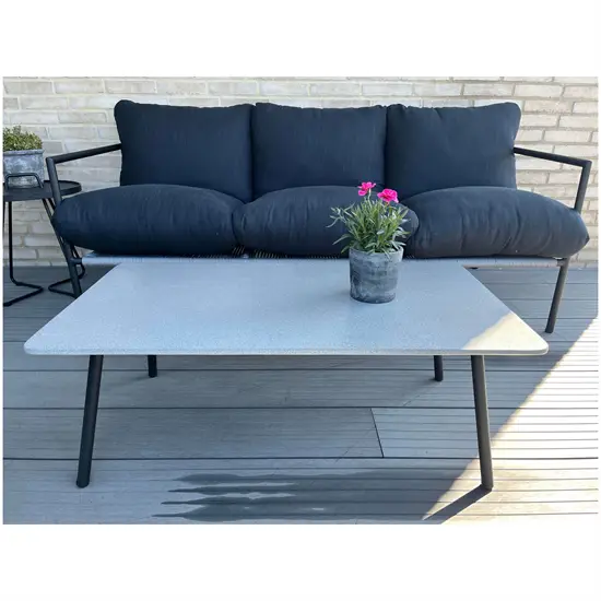Friis Furniture - Agnes havebord - Fiber cement - 100x50x38 cm 
