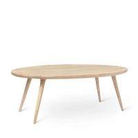 Mater bord - Accent oval lounge bord - matlakeret eg