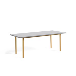 Hay - Bord - Two-Colour - 200 cm, Lysegråt med okker gule ben 