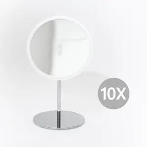 Bosign - Aftageligt Make-up spejl X10 - Bordmodel -  Hvid