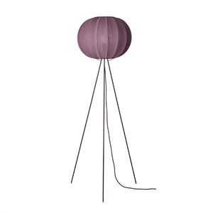 Made By Hand - Gulvlampe - Knit-Wit 45 Round Floor High - Burgundy