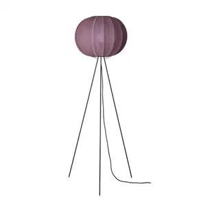 Made By Hand - Gulvlampe - Knit-Wit 45 Round Floor High - Burgundy