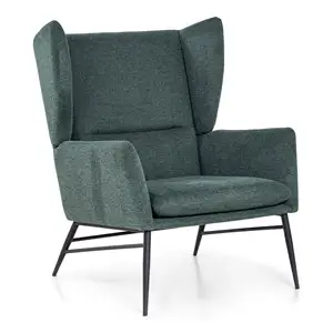 Busa Lounge chair - Olive Green - fløjls velour
