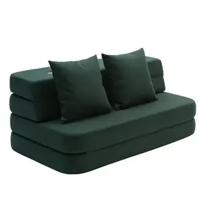 By KlipKlap -  KK 3 Fold sofa XL 140cm - Deep Green