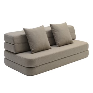 By KlipKlap -  KK 3 Fold sofa XL 140cm - Sand m. sand knap