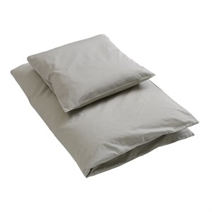by KlipKlap - Sengetøj - Emil Stripe Steel Grey - Baby - 70x100 cm