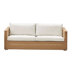Cane-line - Chester 3 pers. lounge sofa - Natur - med hynder