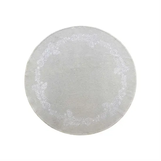 Chic Antique - Juletræstæppe - Kogleprint - Hvid