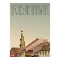 VISSEVASSE - Christianshavn plakat - 30x40 cm