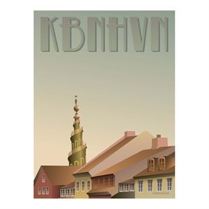 Image of VISSEVASSE - Christianshavn plakat - 30x40 cm