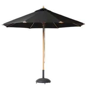 Cinas - Pomino Parasol Ø3,3m Sort olefin dug