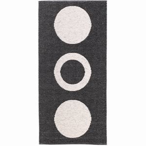 Image of Horredsmattan dørmåtte Circel 70 x 50 cm - sort/hvid