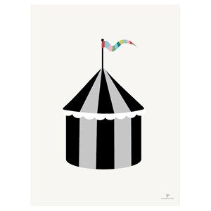 Image of KAI Copenhagen - Plakat med cirkus - 30x40 cm.