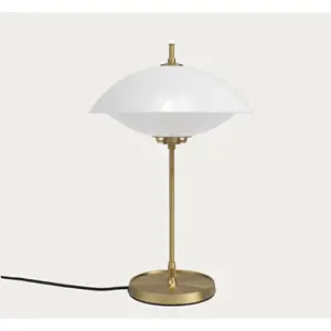 Fritz Hansen - Bordlampe - Clam - Opal/Messing - Ø33