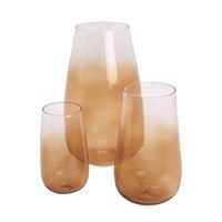 A.U Maison - Glas Vase, Cocoon - Dusty yellow - 16x28 cm. 