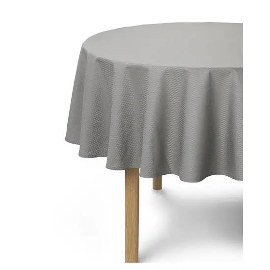 Compliments - Dug - Tile Damask Table Cloth dia. 200 cm - Sølv grå