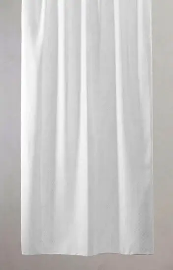 Compliments - Badeforhæng - Pine shower curtain w/tape 200 cm - Hvid